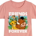 thumbnail image 3 of The Lion King - Simba Pumbaa, & Timon - Best Friends - Toddler & Youth Girls Short Sleeve Graphic T-Shirt, 3 of 6