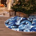 thumbnail image 5 of Sikiie Evil Eye Nativity Christmas Tree Skirt, Jesus Christian Winter Holiday Tree Mat Decoration(30-48IN)30", 5 of 6