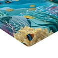 thumbnail image 2 of Ambesonne Fish Fitted Sheet, Underwater Scenery, Full Size, Multicolor, 2 of 3