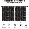 thumbnail image 2 of Blackout Kids Curtains,Black Gothic Sun Planet Moon Pattern Childrens Insulated Curtains Set Of 2,Bedroom Essentials,Toddler Room Decor 52"x63", 2 of 5