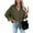 Army Green, variant on St. Patrick's Day AXXD Corduroy Long Sleeve Turn-Down Collar Solid Pocket Button Vantage Tops Women Jacket Clearance Under $10 Army Green Size L(Us:8)