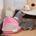 thumbnail image 4 of Pet Litter Tray Bunny Potty Potty Training Toilet Seat Small Animal Toilet Large Mesh Design Rabbit Litter Box Pet Training, 4 of 6