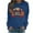 Blue, variant on Wancir Womens Thanksgiving Shirt Leopard Pumpkin Printed Cute Graphic Tee Thankful Grateful Blessed T-Shirts Fall Top