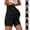 Black, variant on Workout Shorts Women for Women Butt Lifting High Waist Biker Shorts Flap Pocket Metal Detail Workout Yoga Gym Pants Black 2XL