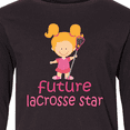 thumbnail image 4 of Inktastic Future Lacrosse Star Girl Long Sleeve Youth T-Shirt, 4 of 5