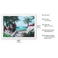 thumbnail image 2 of Pathway Paradise - Hawaiian Ocean View - From an Original Color Painting by Scott Westmoreland - Fine Art Rolled Canvas Print 27in x 40in, 2 of 4
