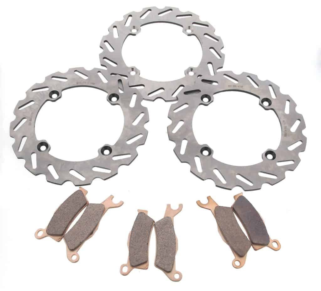 Brake Rotors and Pads fit CanAm Outlander 650 XT 20132021 Front