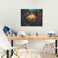 thumbnail image 5 of Zufioo Underwater Treasure Chest Print Canvas Decorative Painting with Solid Wood Frame Art Decoration, Suitable for Home and Office Wall Decoration, 5 of 6