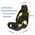 thumbnail image 3 of Balery Lemon Funda de Asiento para Auto con Diseño - Cubierta Frontal Suave y Transpirable con Protector Antideslizante- 1 Unidad, 3 of 5