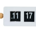 thumbnail image 6 of deevoka Auto Flip Clock Crafts Novelty Digital Display for Living Room Shelf Bedside White, 6 of 9