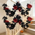 thumbnail image 6 of YIKA Halloween Pumpkin Garland - 68" Fall Leaf Decor for Mantle, Staircase & Porch, Outdoor/Indoor Autumn Thanksgiving Party Decoration (Multicolor), 6 of 6