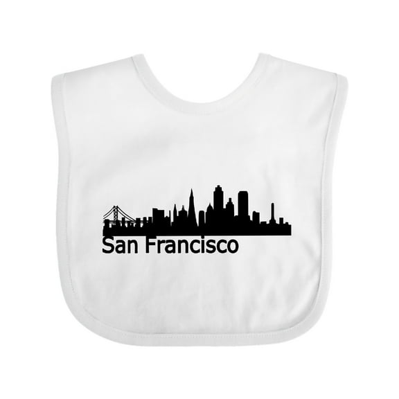 Inktastic San Francisco Skyline Boys or Girls Baby Bib