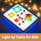 thumbnail image 5 of MARVA - Caja de luz para niños, 16 pulgadas, mesa LED brillante perfecta actividades arte y aprendizaje (azul), 5 of 6
