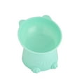 110PCS Pet Bowl Large Capacity Cats Bowls Oblique Mouth Cute Cartoon