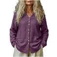 thumbnail image 3 of Neewe Womens Long Sleeve Shirts Casual Summer Fashion Ladie Tops Loose Fit Spring Lightweight Clothes Beach Vacation, 3 of 5