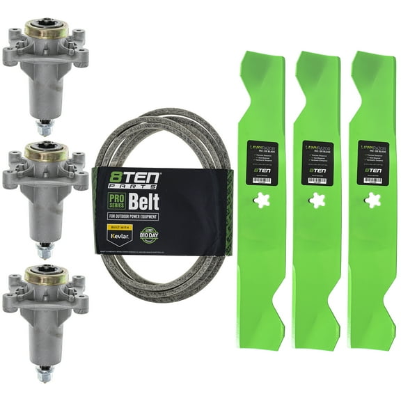 8TEN Deck Blade Spindle Belt Kit for Husqvarna RZ5424 RZ5426 532187256 MK1001757