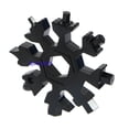 thumbnail image 4 of 18 en 1 copo de nieve multi herramienta llavero hexagonal multifuncional herramienta llave llavero bolsillo multiusos campamento multiherramienta, 4 of 4