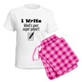 thumbnail image 5 of CafePress - I Write What’S Your Super Power? Pajamas - Women's Short Sleeve Print T-Shirt and Pants Light Cotton Pajama Set, 5 of 7