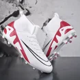 thumbnail image 2 of Botas de fútbol profesionales de alta calidad para hombre, zapatos de entrenamiento de fútbol, zapatillas de deporte con tacos para exteriores, hierba ultraligera Unisex, 2 of 5