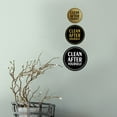 thumbnail image 2 of Signs ByLITA Circle Clean After Yourself Sign (Black) - Medium, 2 of 6