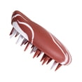 thumbnail image 4 of Cepillo de champú ador para el cuero cabelludo con cerdas de silicona suaves, cepillos de silicona para el cuero cabelludo para cabello húmedo y Marrón, 4 of 8