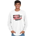 thumbnail image 3 of Funny Danger is My Middle Name Men's Long Sleeve Tee T Shirt Brisco Brands M, 3 of 6