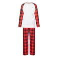 thumbnail image 5 of DuAnyozu Christmas Pajamas for Family, Matching Family Christmas PJs Sets Blue Elk Tree Printed Top Sleepwear, 5 of 10