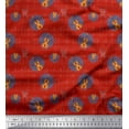 thumbnail image 1 of Soimoi Poly Georgette Fabric Notes & Guitar Musical Instrument Printed Craft Fabric by the Yard 52 Inch Wide, 1 of 3