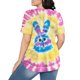 thumbnail image 4 of Tops de Ajuste Suelto para las Mujeres de Manga Corta Cuello Redondo Color Sólido, Estante de Imitación de Moda Casual, 4 of 6