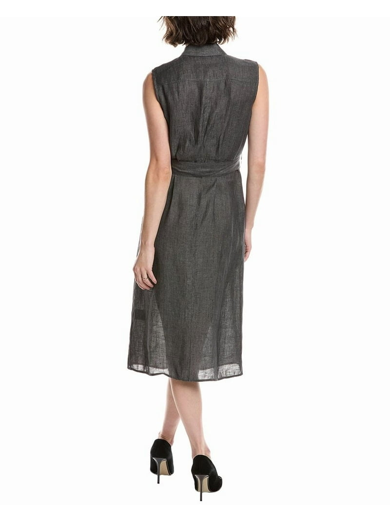 theory grey dress Theory Grey Good Linen Mini Dress