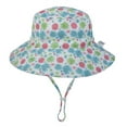 thumbnail image 1 of Sombrero para el sol para bebé Playa de verano UPF 50+ Protección solar Sombreros para bebés Sombreros para el sol para niños pequeños Gorra para bebé niña Sombrero de cubo para niños Adepaton LRWJ241-39, 1 of 5