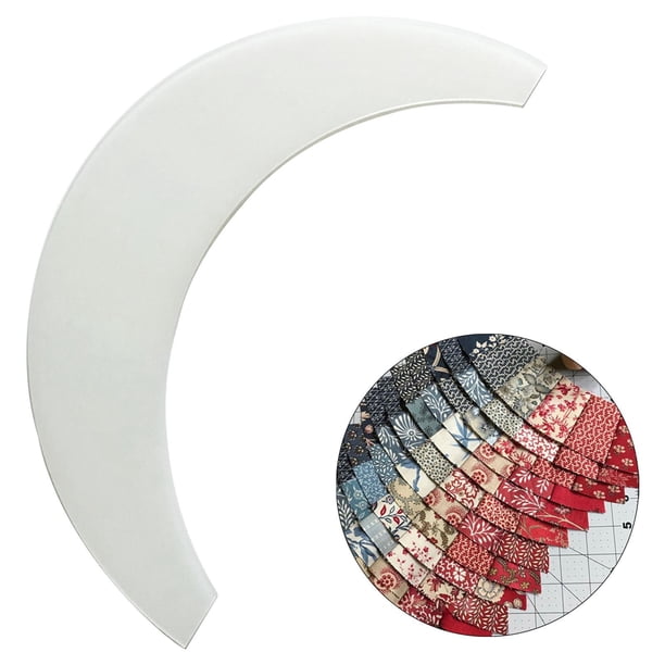 Règle de Quilting en Acrylique Transparent, cercle Multifonction pour Ventilateurs D'arc, pour les Métiers de Couture de