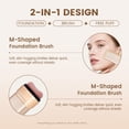 thumbnail image 3 of Foundation Stick with Built-in Brush,2-In-1 Contouring Foundation Full Coverage Cream Built-In, Sweatproof & Waterproof, All-in-One Makeup Stick for Daily Wear, 3 of 5