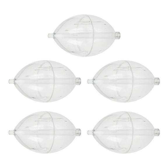5Pcs FishingsCastings Bobbers Float Fishing Clear Float Plastics Oval Strikes Indicator Easy to Use