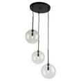 thumbnail image 1 of Artcraft Lighting Pinpoint 3 Light Pendant Black, 1 of 1