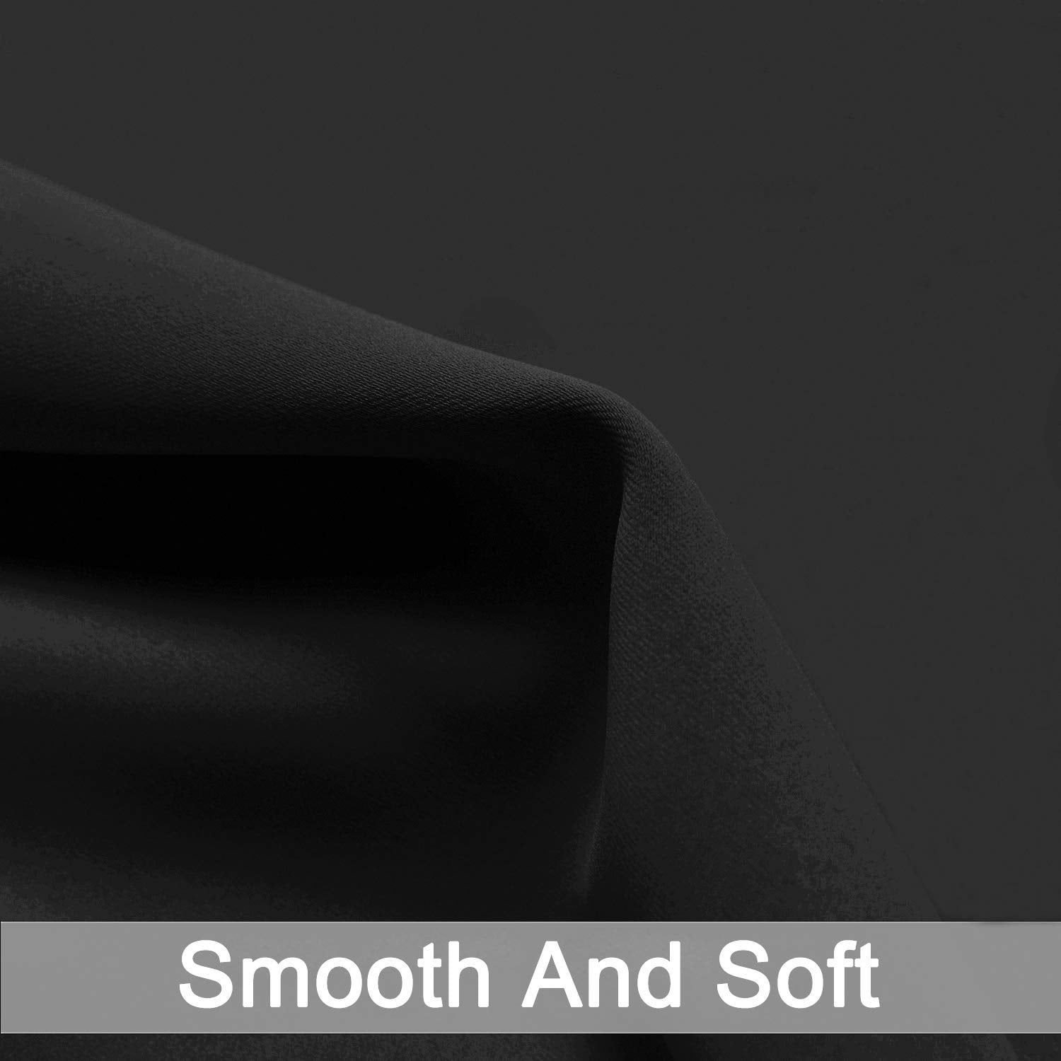 72 Inch Long Blackout Curtains For Bedroom  Thermal Insulated Grommet Drapes Living Room 38w X 72l Black 2 Panels