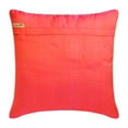 thumbnail image 3 of The HomeCentric Pillow Case Covers With Zipper Pink & Gold Pack of 2 18"x18" (45x45 cm) Throw Pillow Covers Silk Damask Beaded & Embroidered Throw Pillows For Sofa Abstract Easter - Damask Silk Pink, 3 of 3