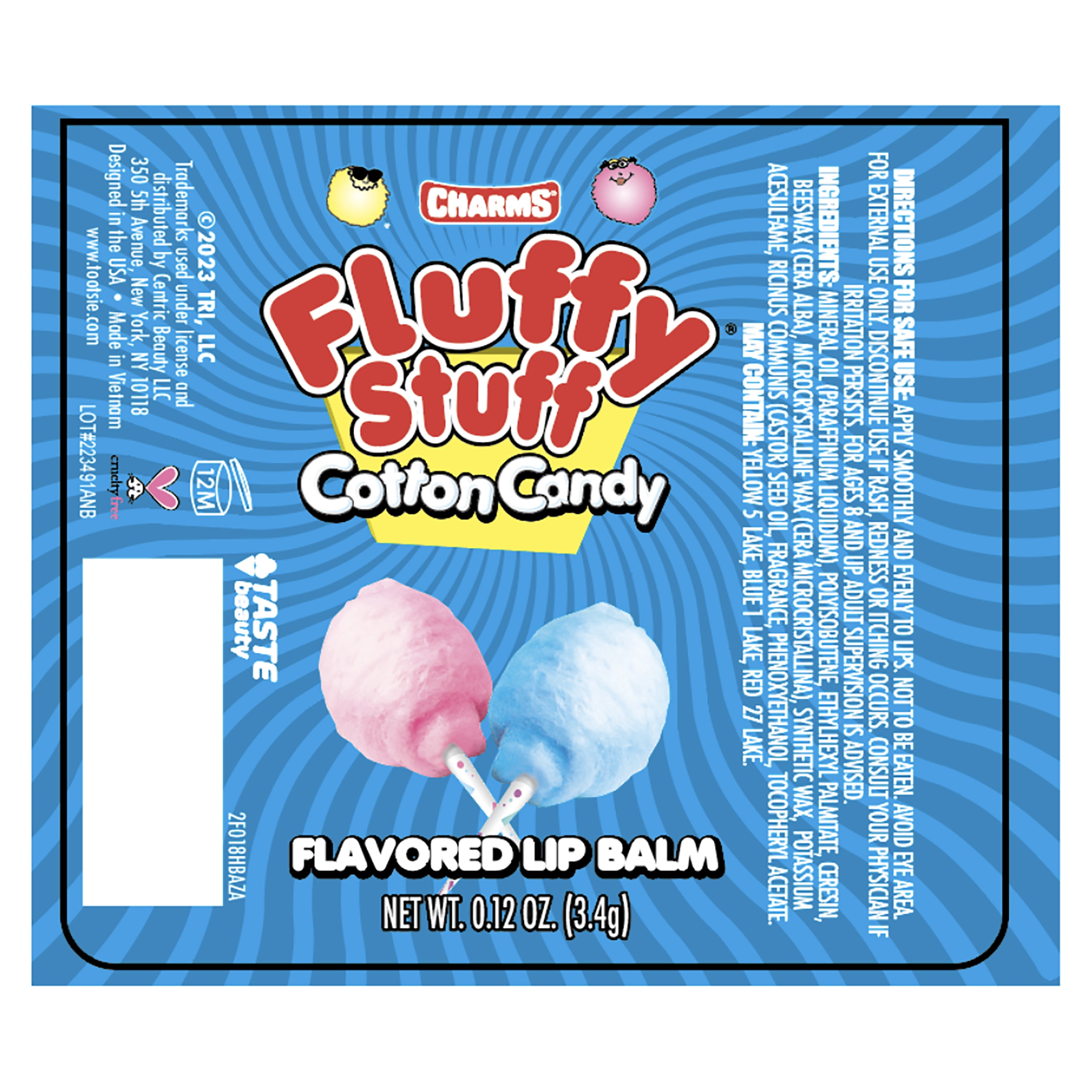 Taste Beauty, Fluffy Stuff Flavored Lip Balm, .12 oz.