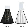 thumbnail image 4 of Fierce Black Panther Hand Towels Set of 2 Soft Absorbent Kitchen Hanging Towels Dish Cloths Bathroom Hand Towels with Loop & Hook for Kitchen Bathroom Wash cloth, 4 of 7