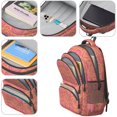 thumbnail image 4 of Paisley and Floral Red Pattern Cute School Backpack Bag with Padded Back and Adjustable Shoulder Straps 16.9 X 12.6 X 5.9 Inches, 4 of 5
