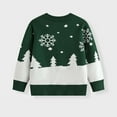 thumbnail image 7 of Staki Boys Christmas Sweaters Toddler Boys Christmas Sweatshirts Boys Xmas Clothing Kids Long Sleeve Cotton Pullover Tops for Holiday Party(Dark Green,5-6 Years), 7 of 7