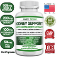Kidney Support, Cleanse & Detox Supplement, High Potency 705mg Capsules