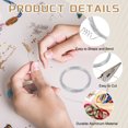 thumbnail image 3 of Uxcell 1mm Aluminum Craft Flat Wire,66Ft 0.3mm Thickness Bendable Metal Floral Jewelry Beading Armature Wire for Sculpting Armature DIY Jewelry Making, Silver Tone, 3 of 5