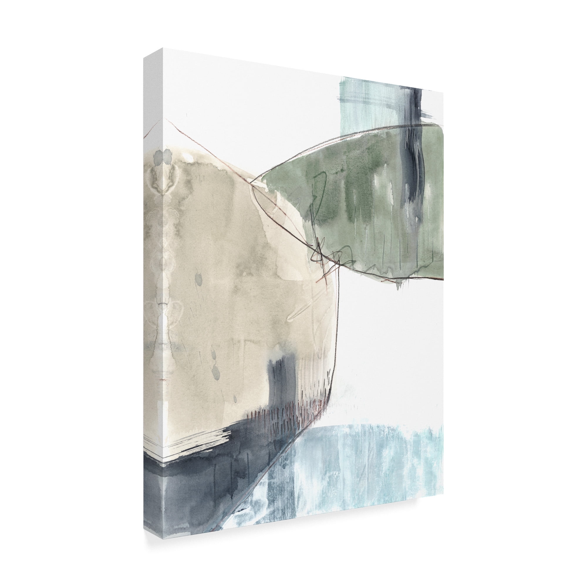 Trademark Fine Art 'Verdant Divide II' Canvas Art by Jennifer Goldberger