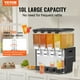 thumbnail image 2 of Dispensador de bebidas comerciales VEVOR, 10 l x 4 tanques, dispensador de bebidas frías, jugos y hielo, 2 of 9