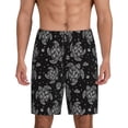 thumbnail image 3 of Lsque Turtle Mens Sleep Pajama Shorts,Short Pajama Pants, Cotton Ultra-Soft Knit-4X-Large, 3 of 9