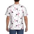 thumbnail image 3 of Bixox Men's Cute Poodle Dog Printed Short Sleeve Skinny Athletic T-Shirt, 3 of 6