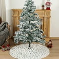 thumbnail image 2 of Lubelski Christmas Tree Skirt Soft Exquisite Flannel Winter Large Christmas Tree Mat for Home 120x120x0.5cm, 2 of 7