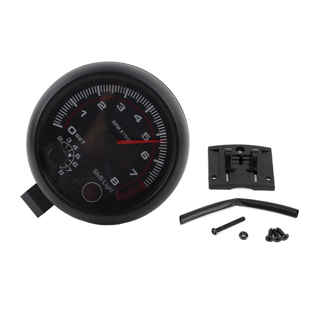 Tacómetro Jadeshay 3,75 Pulgadas Negro Universal 0-8000 RPM