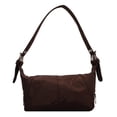 thumbnail image 2 of Bolso de hombro de color puro de nailon retro para mujer, bolsos para axilas, bolsos de mano (café) Tmvgtek Para estrenar, 2 of 9